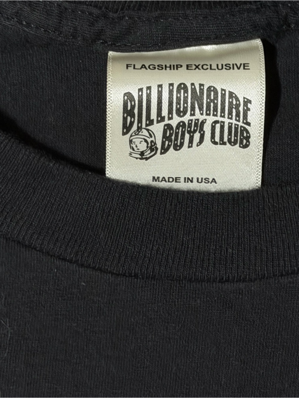 Billionaire Boys Club Black Tee with Red and Yellow Logo - Picture 5 of 8